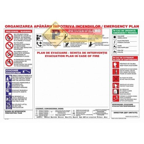 Plan de evacuare  pentru parc industrial